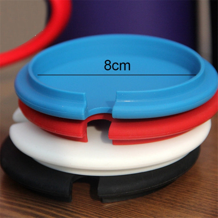 5 PCS Creative Cup Lids Food-grade Silicone Cup Cover Heat-resistant Safe Healthy Silicone Lid with Gap