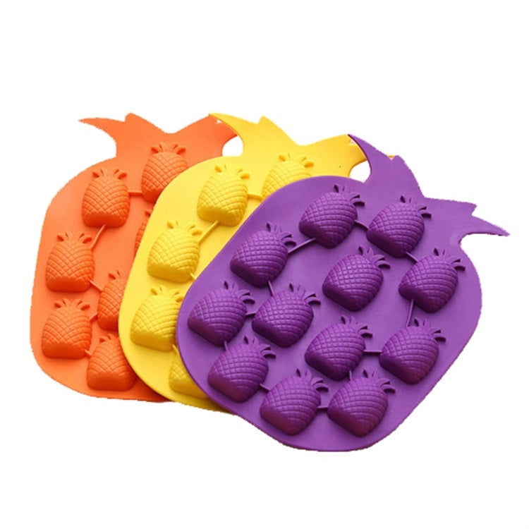 5 PCS Pineapple Creative Silicone Ice Tray Ice Maker Ice Mold, Random Color Delivery, Pineapple Ice Maker