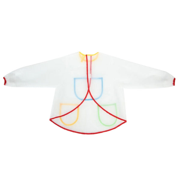 Drawing Waterproof Anti-dirty Transparent Apron for Children, Transparent Apron