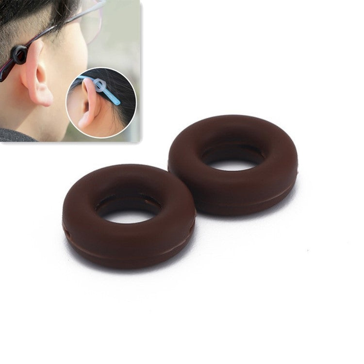 5 Pairs Glasses Ear Hooks Round Anti Slip Silicone Grips Eyeglasses Accessories