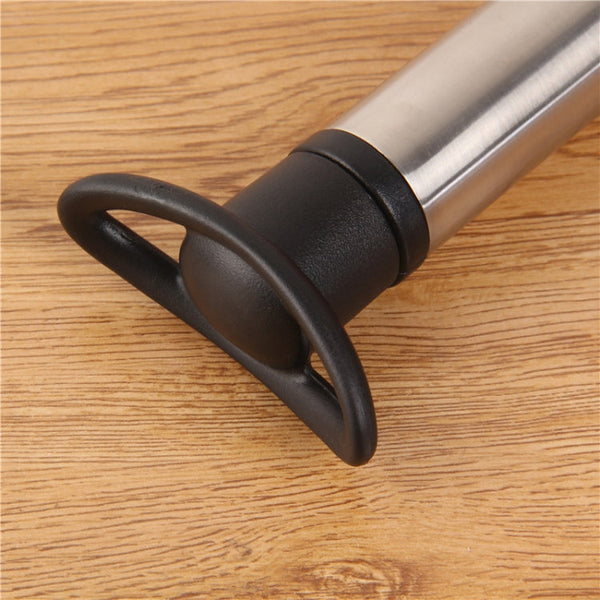 Stainless Steel Wine Stopper Champagne Stopper Red Wine Vacuum Pump, Stainless Steel Wine Stopper