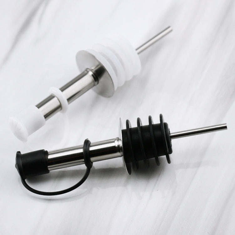 5 PCS Glass Bottle Stopper Stainless Steel Oil Stopper Silicone Stopper