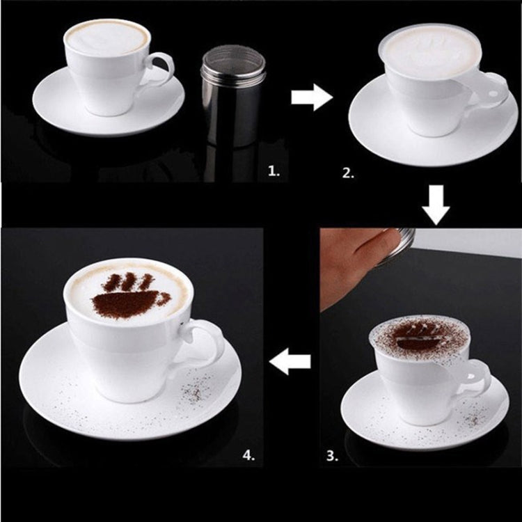 32 PCS Coffee Stencil Filter Coffee Maker Cappuccino Mold Templates Strew Flowers Pad Spray Art Baking Tools, 32 PCS