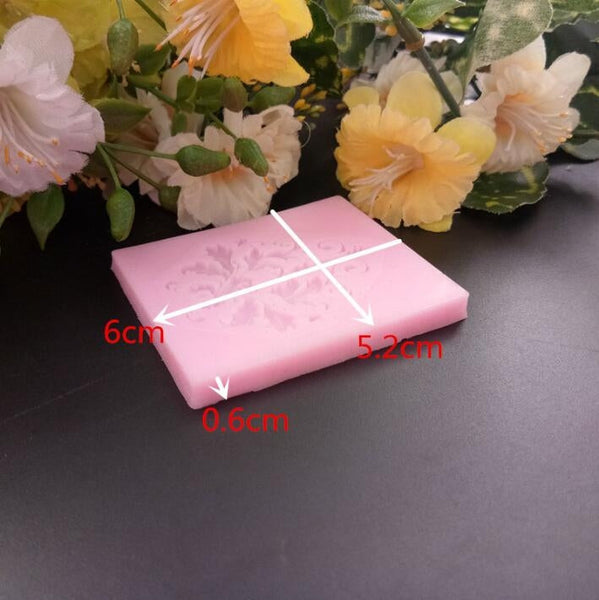 5 PCS European Style Lace Pattern Fondant Silicone Mold DIY Chocolate Cake Decoration Mold Baking Tools