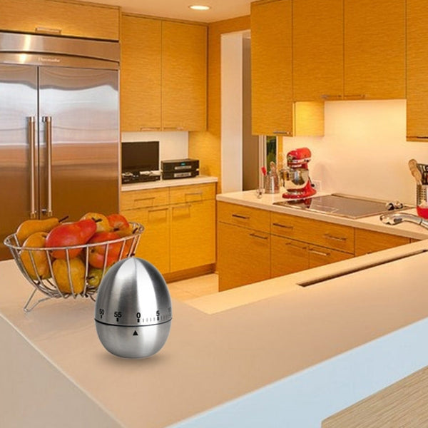 Mechanical Egg Kitchen Cooking Timer Alarm 60 Minutes Stainless Steel  Kitchen Tools, Mechanical Egg Timer