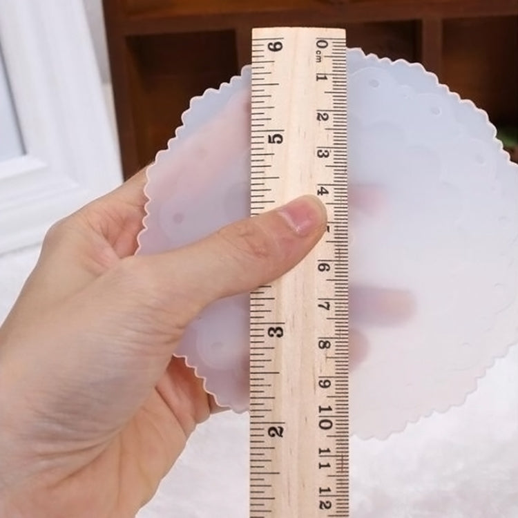 2 PCS Creative Dustproof Silicone Butterfly Transparent Lace Cup Cover