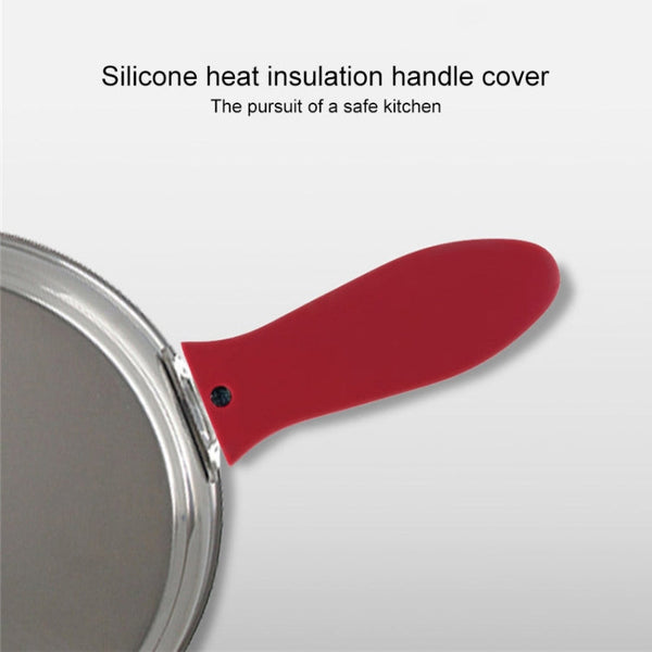 Silicone Pot Holder Handle Anti Slip Cover for Kitchen Thick Soft Pot Handle