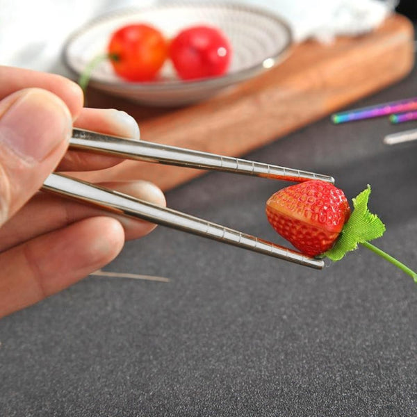 3 in 1 Spoon Chopsticks Fork Cutlery Set Three-piece Creative Work Students Portable Tableware, Three-piece set of wooden handle spoon fork chopsticks, Two-piece wooden spoon chopsticks