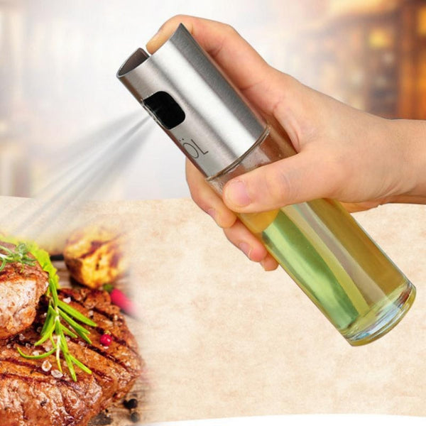 Stainless Steel Glass Olive Pump Spray Bottle Oil Sauce Vinegar Bottle Oil Dispenser