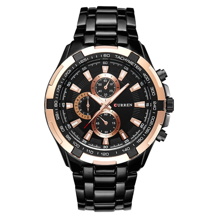CURREN 8023 Men Stainless Steel Analog Sport Quartz Watch, White case white face, Silver case gold face, Silver case gold ring black face, Black case white face, Black case black face, Black case gold ring white face, Black case gold face��������������...