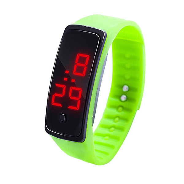 LED Digital Display Silicone Bracelet Children Electronic Watch
