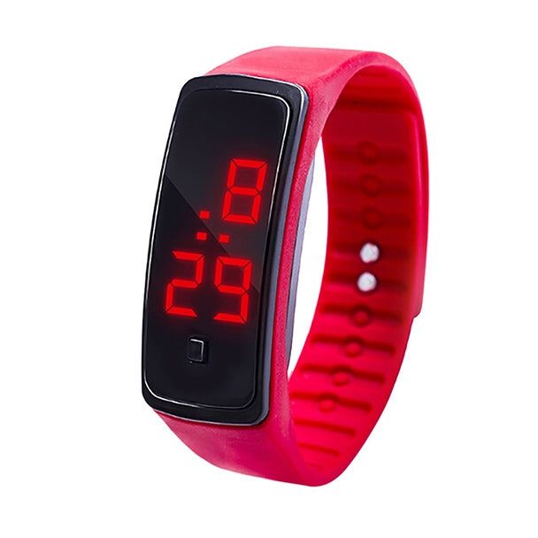 LED Digital Display Silicone Bracelet Children Electronic Watch