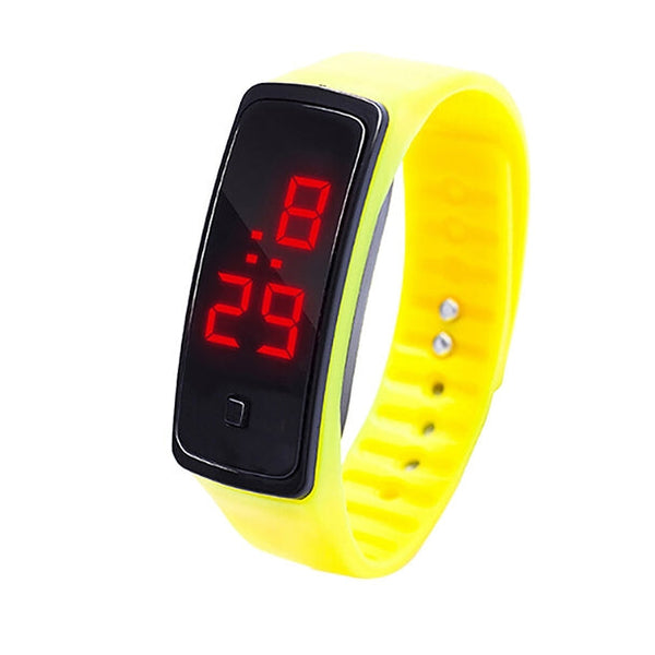 LED Digital Display Silicone Bracelet Children Electronic Watch