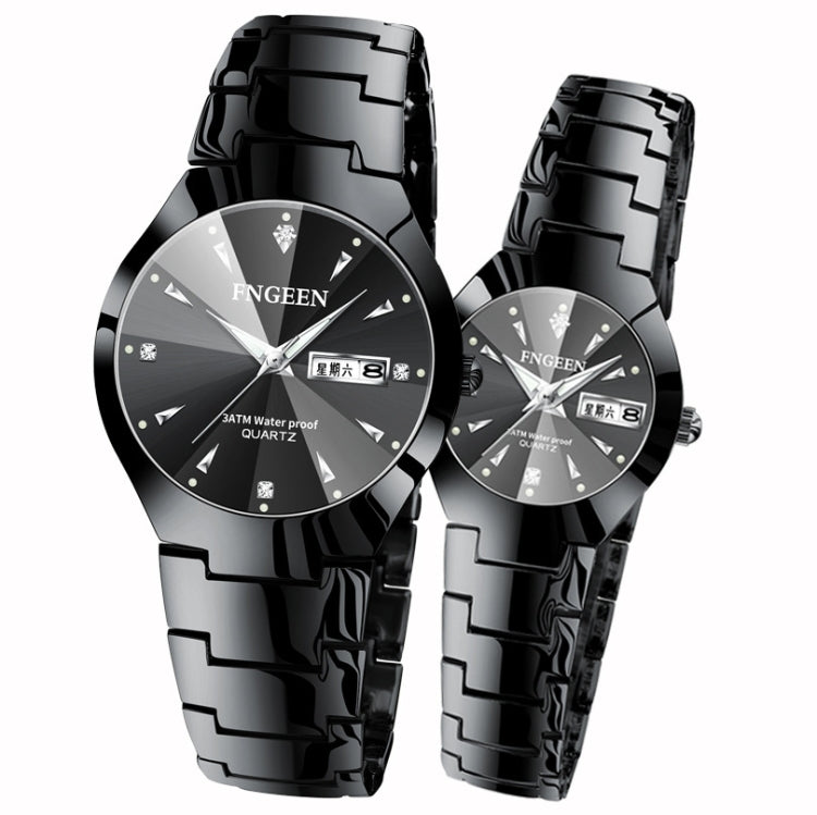 FNGEEN 5808 Women Fashion Steel Strap Quartz Watch Couple Watch, Brown Steel Coffee Surface, Black Steel Black Surface, Stainless Stee White Surface, White Steel Black Surface, Stainless Steel Blue Surface