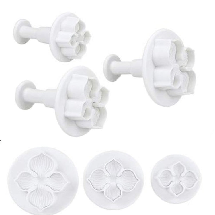 2 Set Silicone Hydrangea Fondant Cake Decorating Flower Blossom Mold, 3 PCS Hydrangea