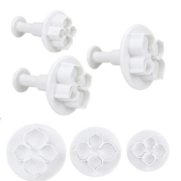 2 Set Silicone Hydrangea Fondant Cake Decorating Flower Blossom Mold, 3 PCS Hydrangea
