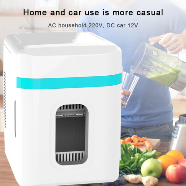 10L Mini Refrigerator Car Home Dual-use Small Dormitory Refrigerator, CN Plug