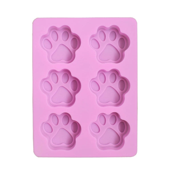 3 PCS Paw Soap Ice Cream Chocolate Cake Silicone Mold, Soap Shape
