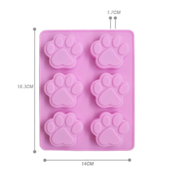 3 PCS Paw Soap Ice Cream Chocolate Cake Silicone Mold, Soap Shape