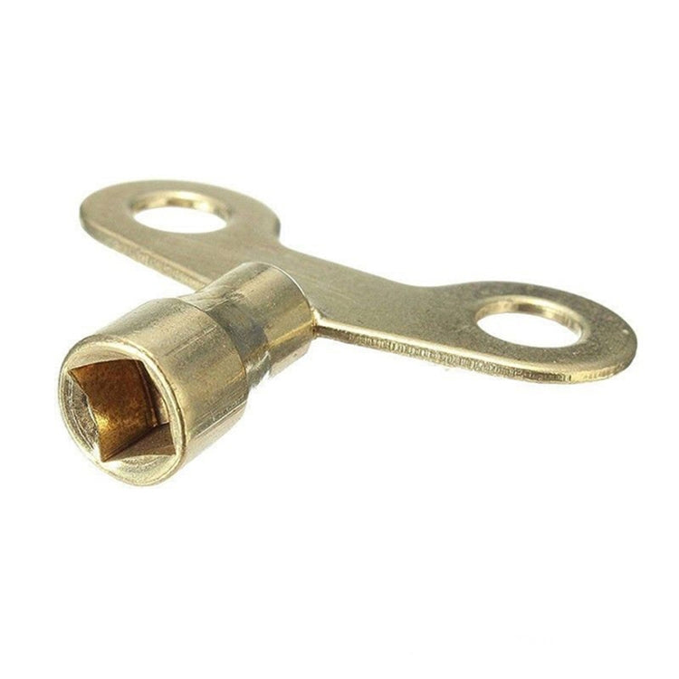 5 PCS Faucet Key Solid Brass Lock Radiator Plumbing Drainage Square Hole Socket Faucet Key, Inner Diameter 6.25 mm