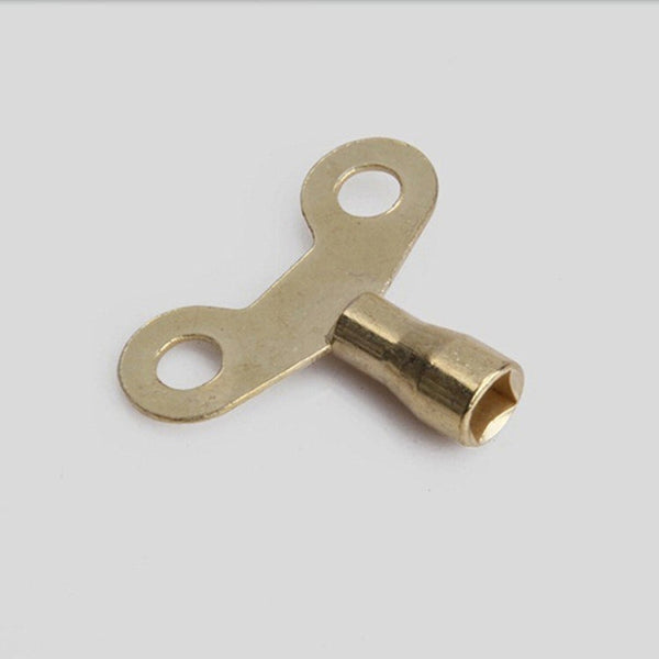 5 PCS Faucet Key Solid Brass Lock Radiator Plumbing Drainage Square Hole Socket Faucet Key, Inner Diameter 6.25 mm