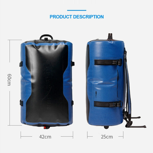 60L Outdoor Swimming Diving  Surfing Full Waterproof Backpack Large Capacity Mountaineering Equipment Bag