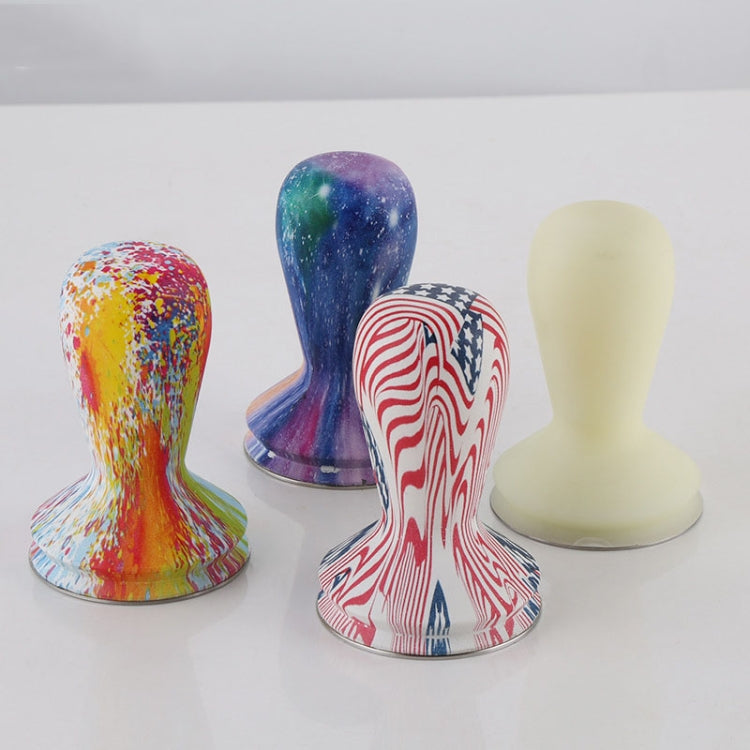 58mm Coffee Tamper Coloured Silicone Frosted Handle Coffee Hammer 304 Stainless Steel Powder Press Coffee Accessories