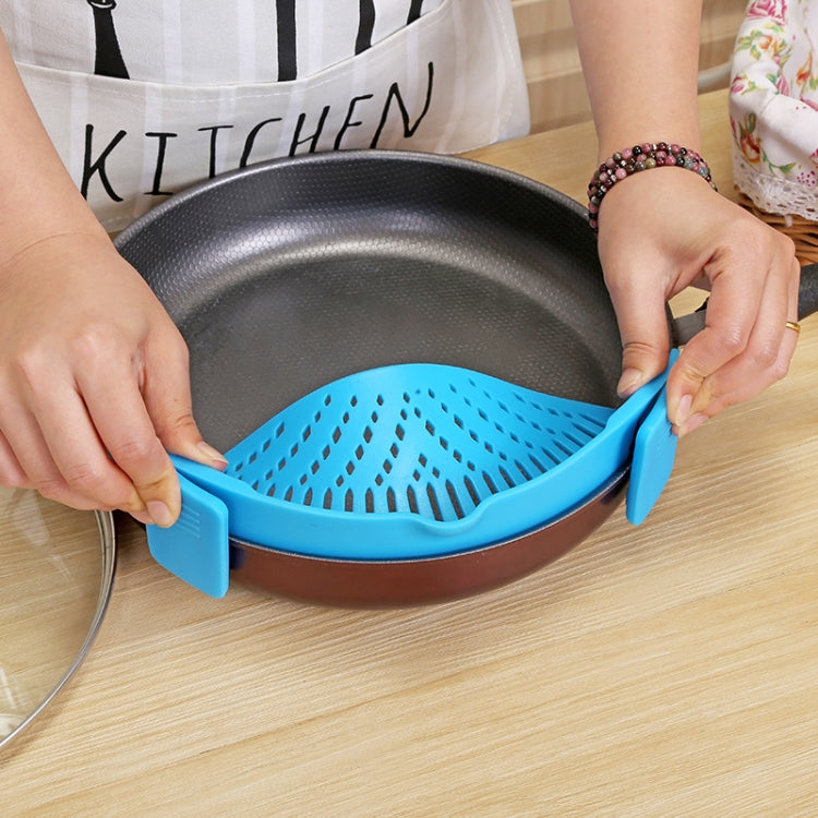 Silicone Pot Filter Kitchen Clip Pot Filter Drain Excess Liquid Drain Pasta Vegetable Cookware