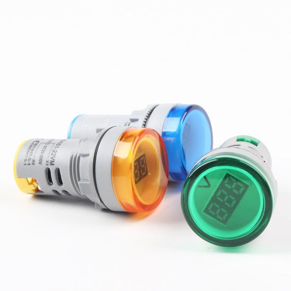 AD16-22DSV  Mini Digital Display 60-500V General Indicator AC Voltmeter, Open Hole: 22mm, 60-500V Red, 60-500V Green, 60-500V Yellow, 60-500V Blue, 60-500V White