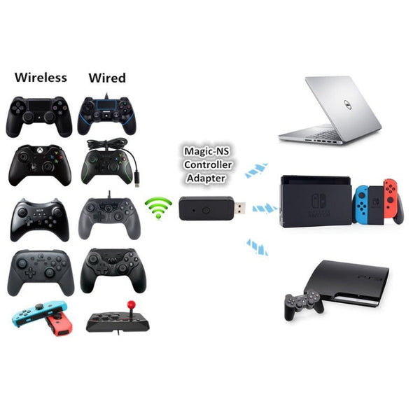JYS-130 Wireless Bluetooth Gamepad Converter Adapter For PS3 / Switch / PC, For PS3 / Switch / PC