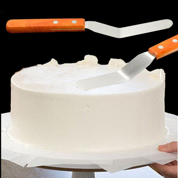 15cm Stainless Steel Cream Spatula Cake Silk Flower Scraper Baking Tool, 4 inch Flower Scraper