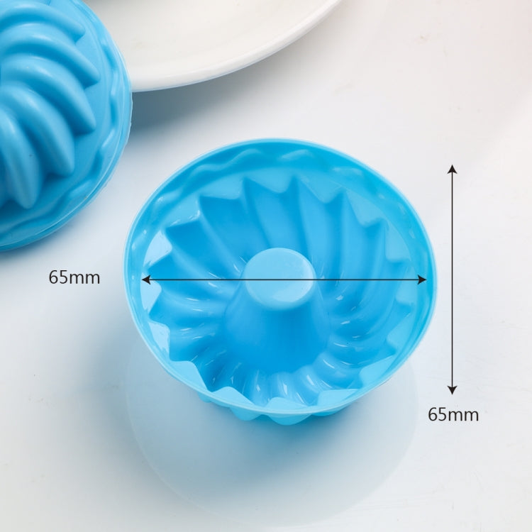 12 pcs Thread Shape Baking Jelly Mould  Silicone Pudding Cupcake Muffin Donut Mold, Thread Shape