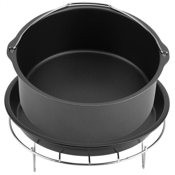 5 in 1 Fryer Accessory Set Multifunctional Air Fryer Set Grill Pizza Pan, 5 in 1 Set