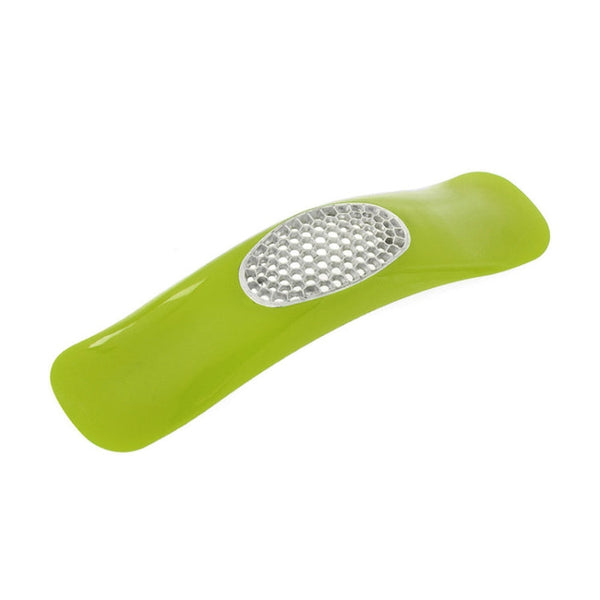 2 PCS Multifunctional Stainless Steel Arc-shaped Garlic Press Household Manual Garlic Crusher, Random Color Delivery, Garlic Crusher