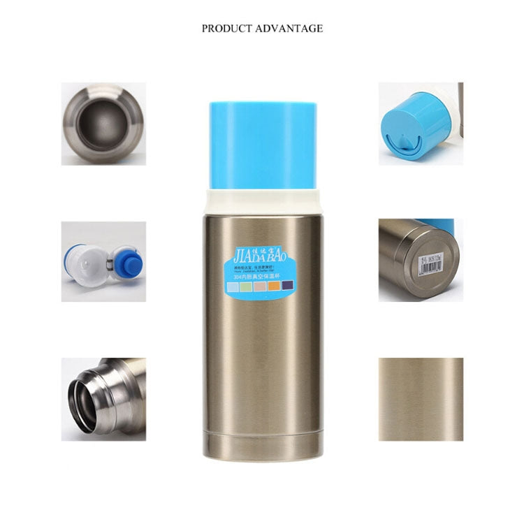 Portable Car Student Child Business Tea Insulation Cold Stainless Steel Vacuum Flask, 300-400ml