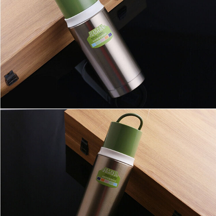 Portable Car Student Child Business Tea Insulation Cold Stainless Steel Vacuum Flask, 300-400ml