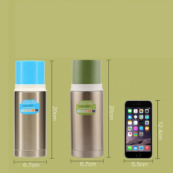Portable Car Student Child Business Tea Insulation Cold Stainless Steel Vacuum Flask, 300-400ml