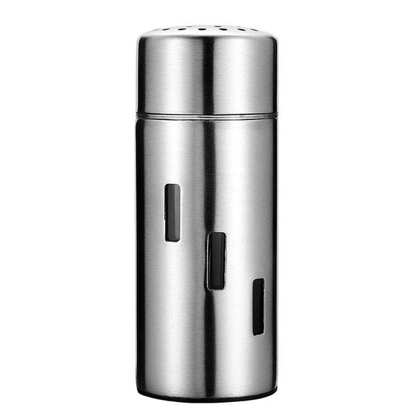 Stainless Steel Sauce Jars Chili Jars Barbecue Condiments Box Seasoning Jar Set, Small Hole, Large Hole, Mesh  Hole