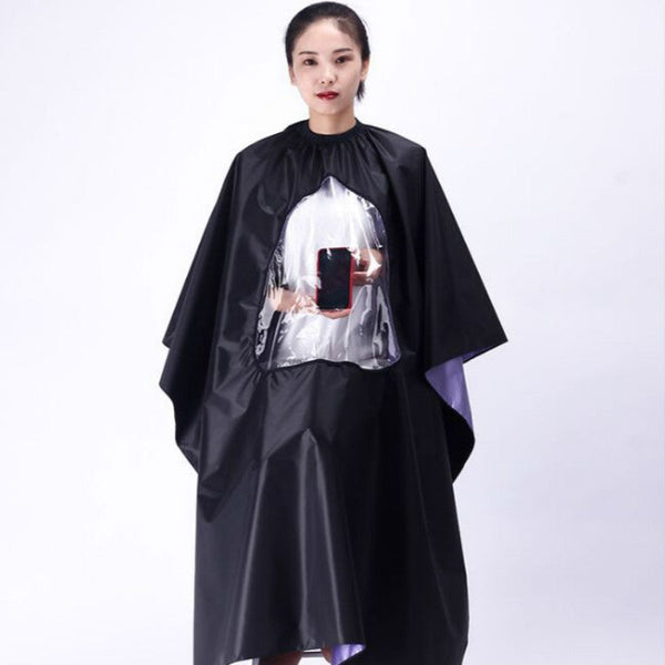 Waterproof Transparent and Visible Increase Haircut Cloth Adult Haircut, Waterproof Haircut