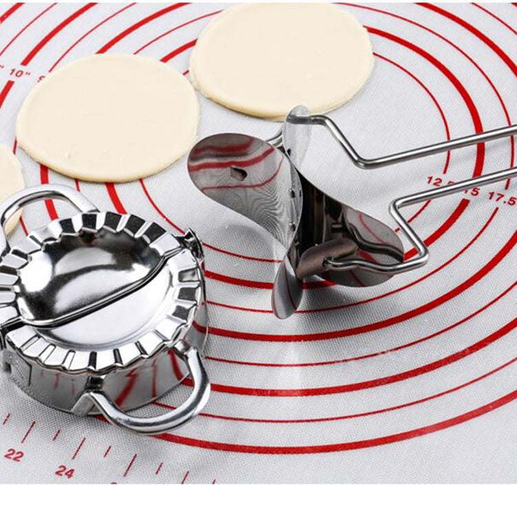 Stainless Steel Dumpling Maker Dough Cutter Dumpling Mould Kitchen Accessories Pastry Tools, Large 9.7cm with White Box, Small 7.7cm with White Box, 8.3 Dumplings Round Knife, 7.3 Dumplings Round knife