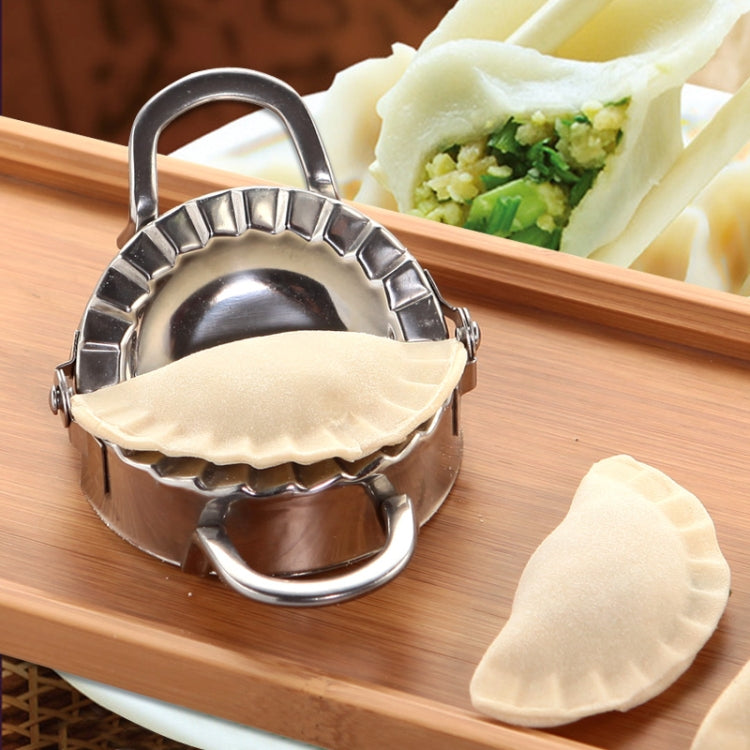 Stainless Steel Dumpling Maker Dough Cutter Dumpling Mould Kitchen Accessories Pastry Tools, Large 9.7cm with White Box, Small 7.7cm with White Box, 8.3 Dumplings Round Knife, 7.3 Dumplings Round knife