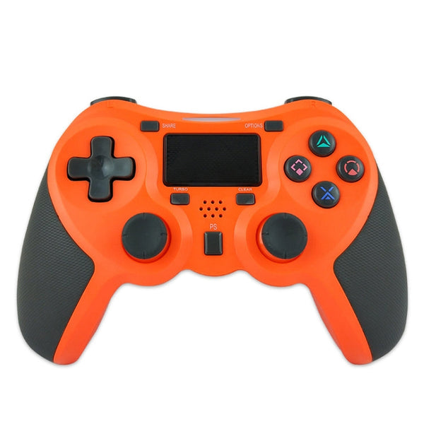 Rubberized Wireless Game Controller Bluetooth Handle for PS4 Host