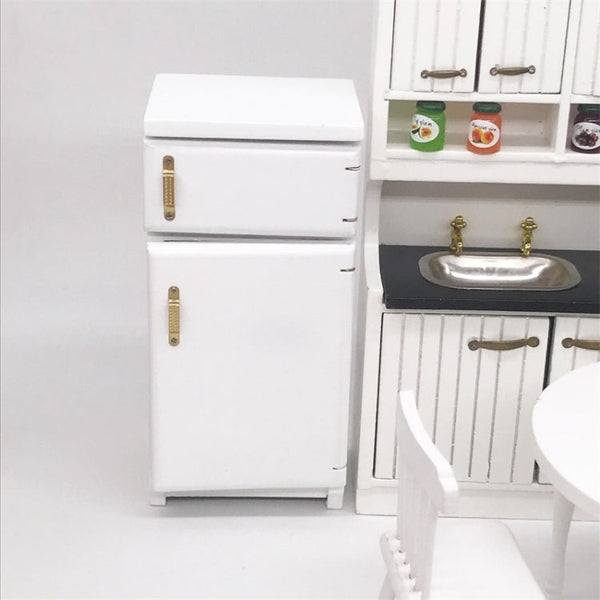 1:12 Doll House Mini Kitchen Model Refrigerator, Refrigerator