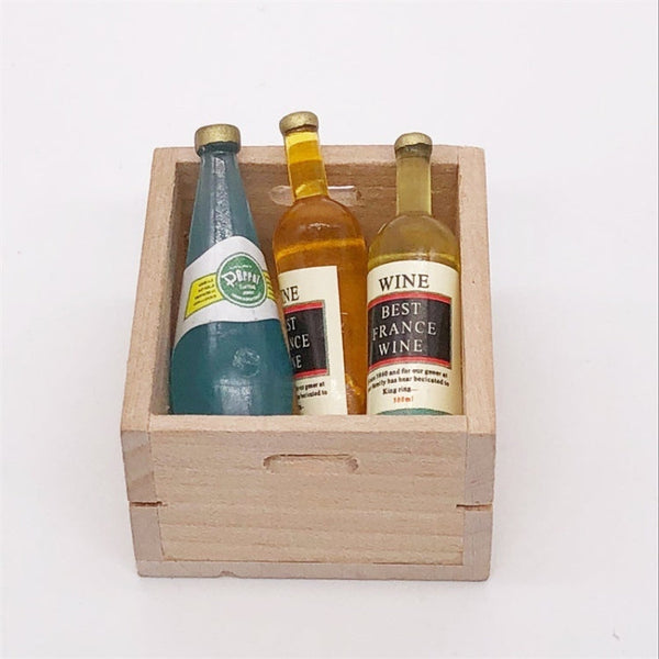 3 PCS / Set 1:12 Mini House Toy Simulation Wine Drink Decoration, 3 PCS / Set Wine Drink Decoration