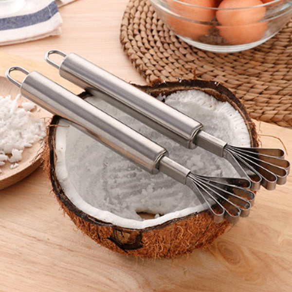 Stainless Steel Copra Planer All Steel Handle Coconut Planing Fish Scale Planer Seeder