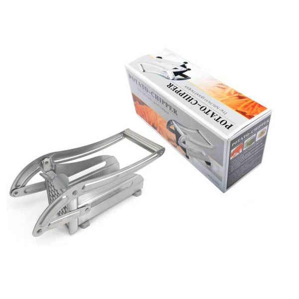 Stainless Steel Manual French Fries Slicer Potato Chipper Chip Cutter Chopper Maker