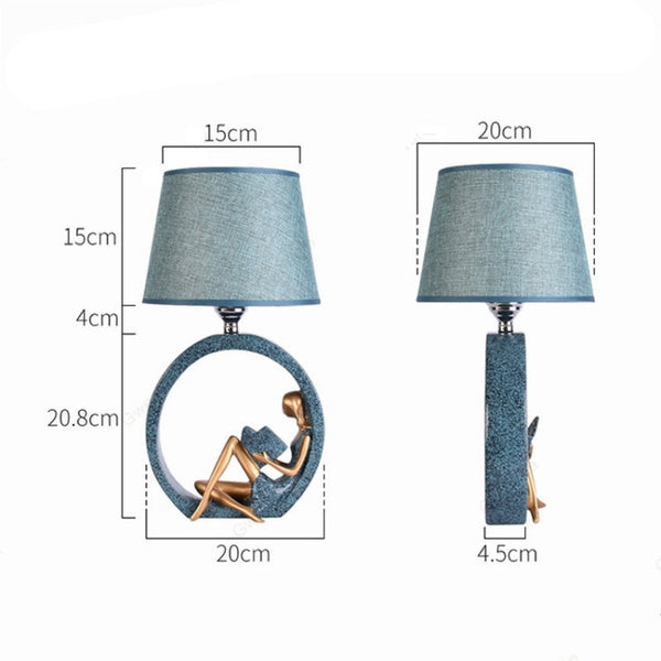 Modern Bedside Reading Statue Base Lamp Home Decoration
