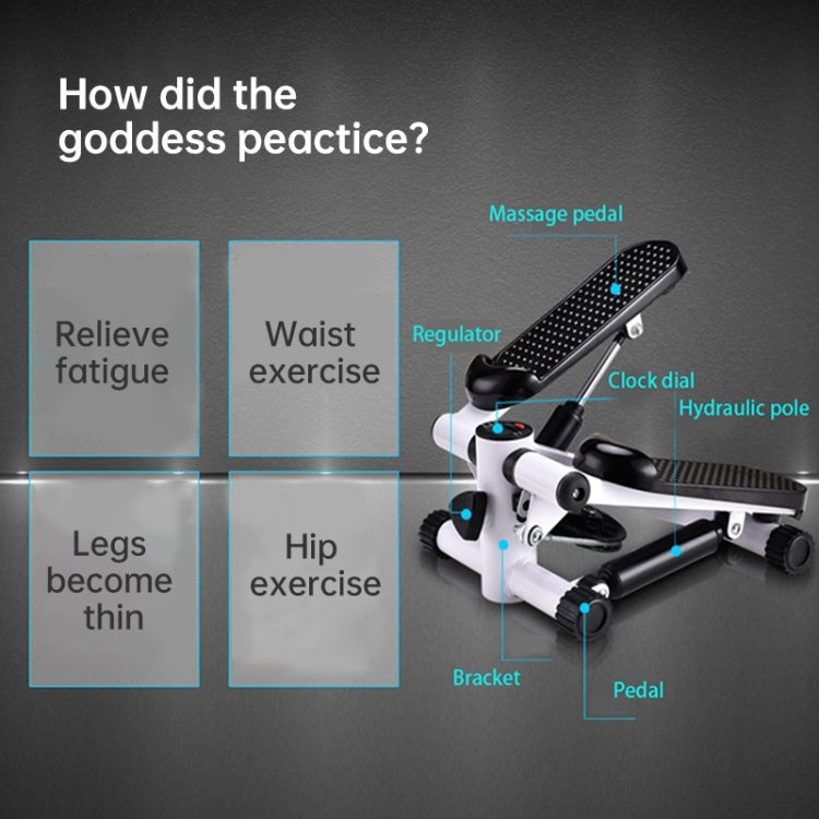 Household Mini Hydraulic Mute Multi-function Fitness Stepper, without Rope