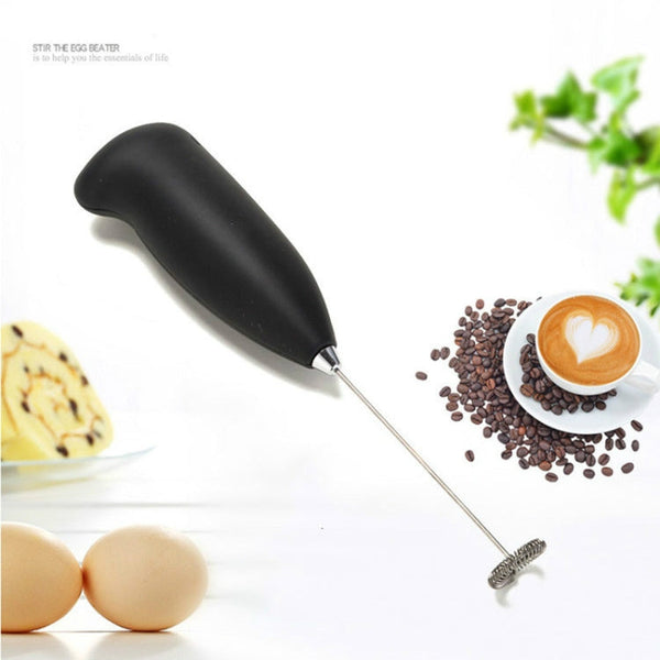 Mini Electric Milk Frother Stainless Steel Handheld Egg Beater Household Small Coffee Foam Frother Milk Foam Maker Mixer Tools, Milk Foam Maker M