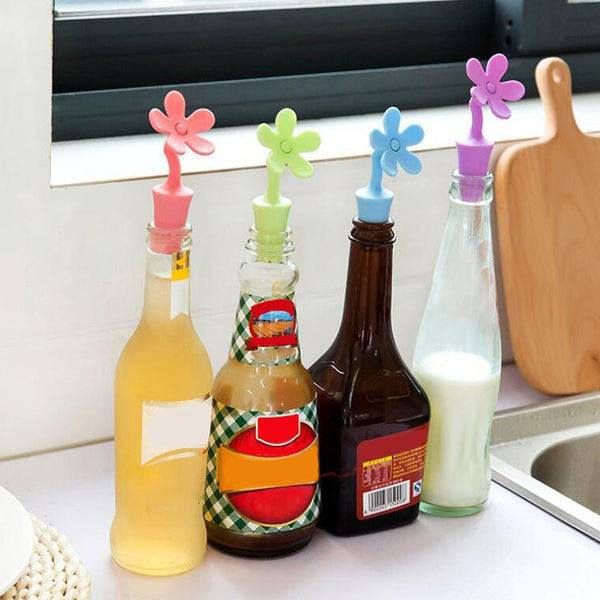 5 PCS Silicone Wine Stopper Flower Beer Stopper